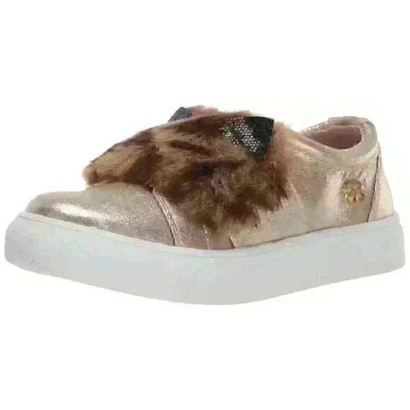 Jessica Simpson Girls Binx Shoes in Gold Sz 3 metallic kitten cat ears - Picture 1 of 9
